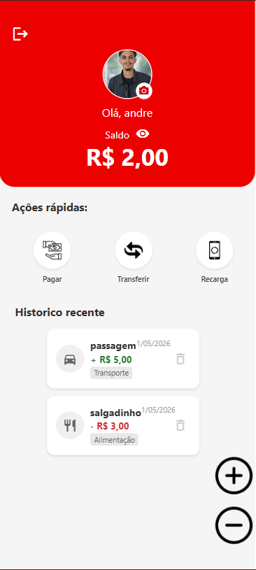 tela do app santander